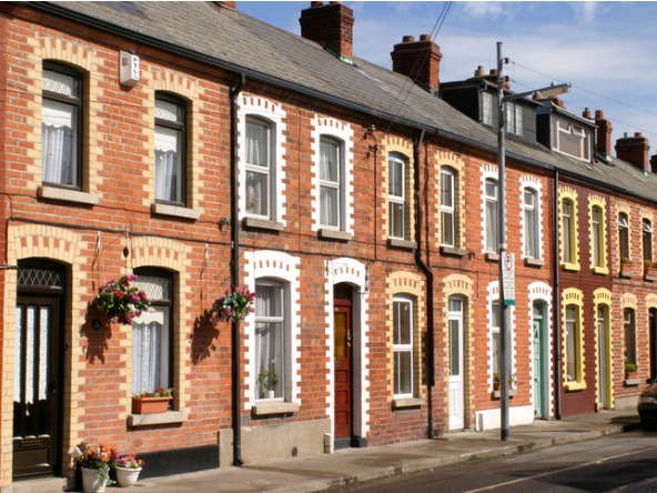 Terraced houses in Dublin